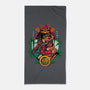 Inner Samurai Tiger-none beach towel-Bruno Mota