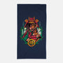 Inner Samurai Tiger-none beach towel-Bruno Mota