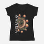 The Dragon God-womens v-neck tee-Knegosfield
