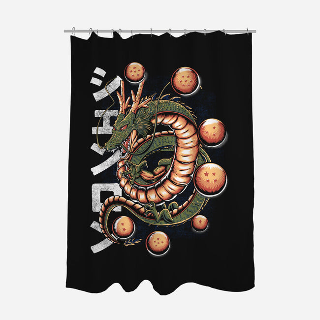 The Dragon God-none polyester shower curtain-Knegosfield