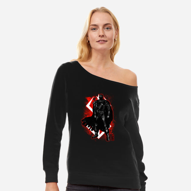Cosmic Guts-womens off shoulder sweatshirt-fanfreak1
