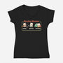 Purrfect Routine-womens v-neck tee-koalastudio