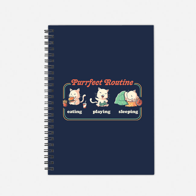 Purrfect Routine-none dot grid notebook-koalastudio