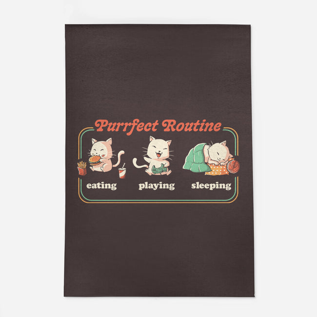 Purrfect Routine-none outdoor rug-koalastudio