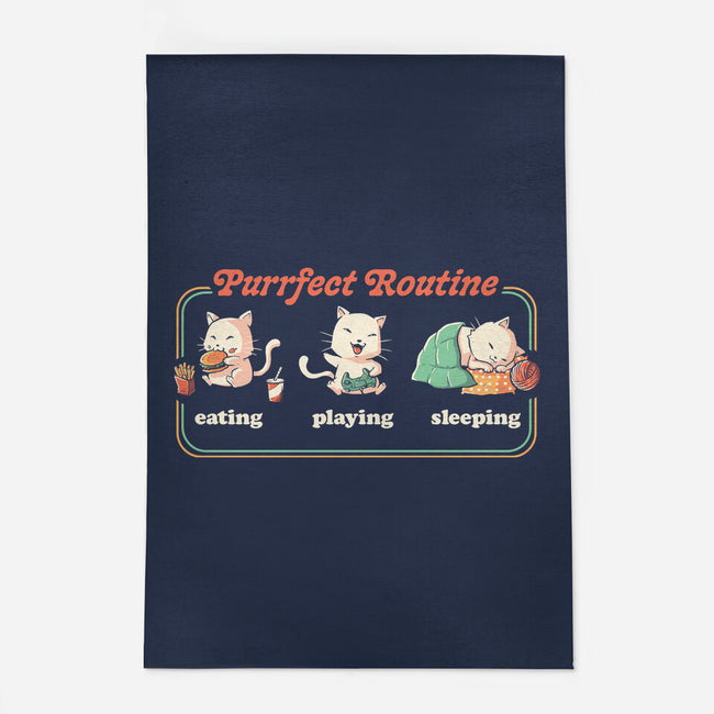 Purrfect Routine-none outdoor rug-koalastudio