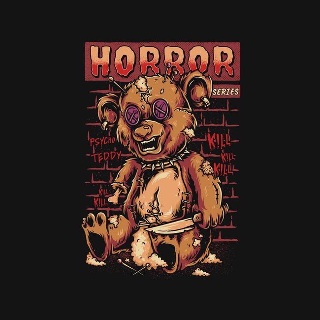 Psycho Teddy Horror Series-womens off shoulder sweatshirt-Slikfreakdesign
