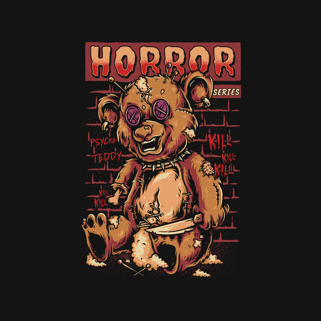 Psycho Teddy Horror Series-unisex basic tee-Slikfreakdesign