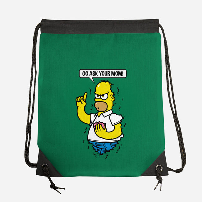 Go Ask Your Mom-none drawstring bag-krisren28