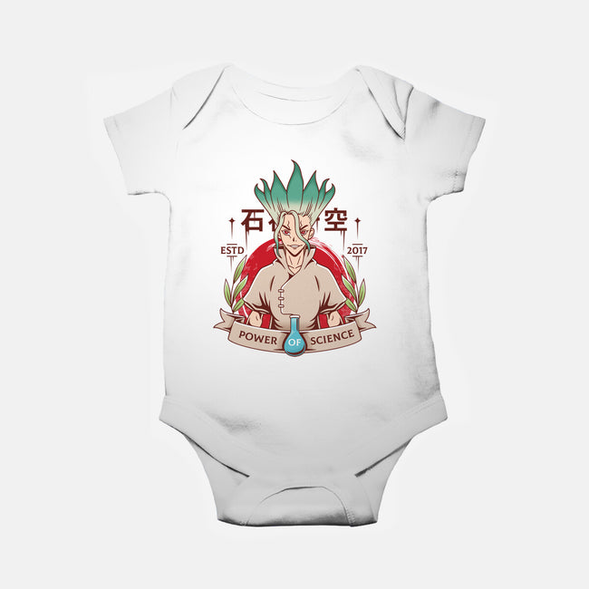 The Power Of Science-baby basic onesie-Alundrart