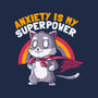 Anxiety Is My Superpower-womens racerback tank-koalastudio
