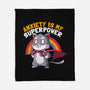 Anxiety Is My Superpower-none fleece blanket-koalastudio