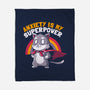 Anxiety Is My Superpower-none fleece blanket-koalastudio