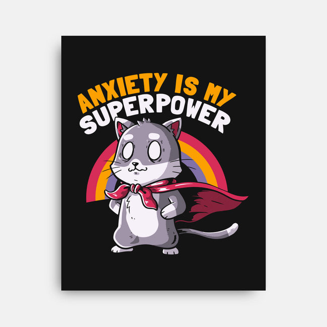 Anxiety Is My Superpower-none stretched canvas-koalastudio