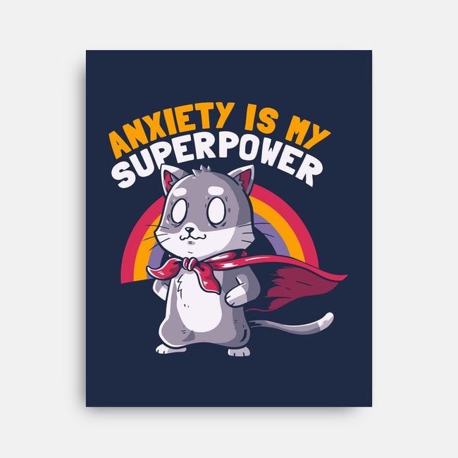 Anxiety Is My Superpower-none stretched canvas-koalastudio