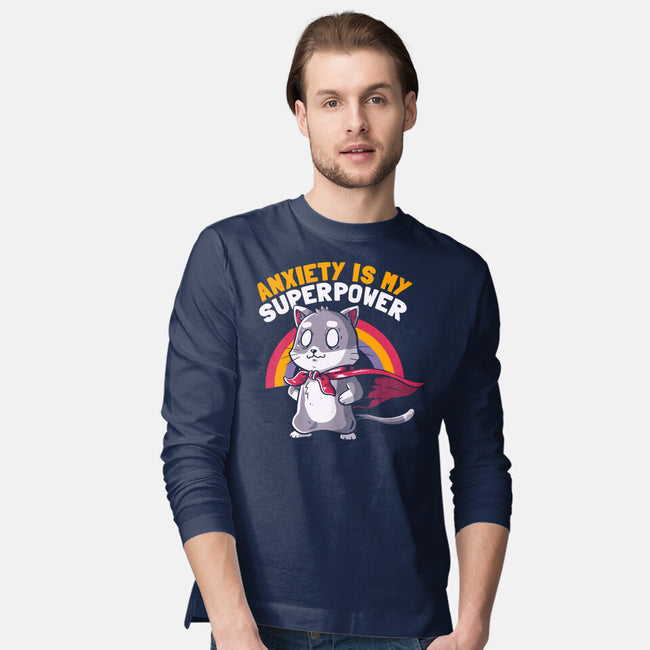Anxiety Is My Superpower-mens long sleeved tee-koalastudio