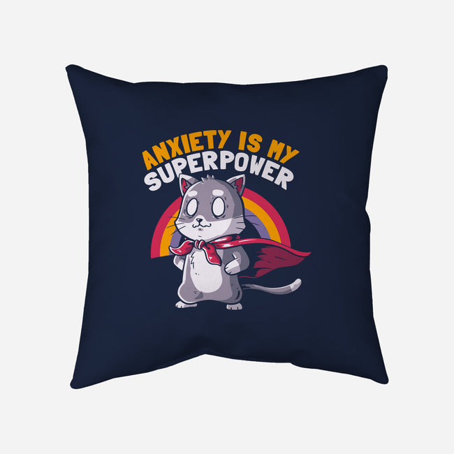 Anxiety Is My Superpower-none removable cover w insert throw pillow-koalastudio
