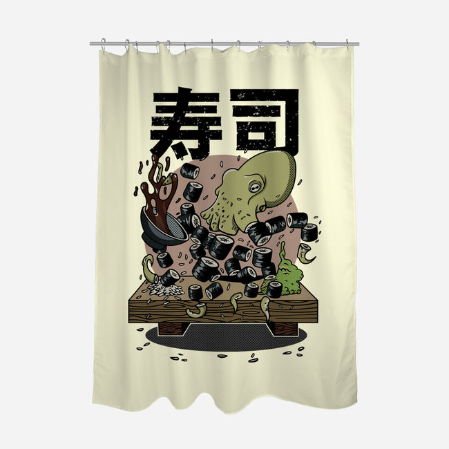 Tako Octopus Sushi-none polyester shower curtain-rondes