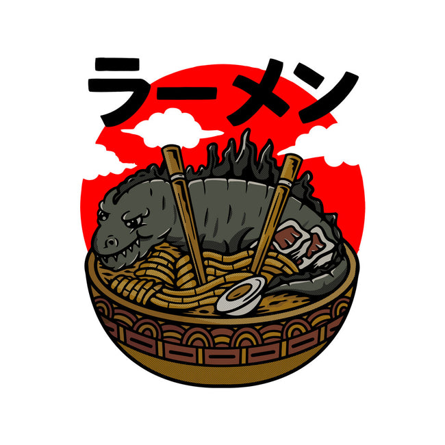 Monster Kaiju Ramen-none stretched canvas-rondes
