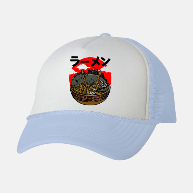 Monster Kaiju Ramen-unisex trucker hat-rondes