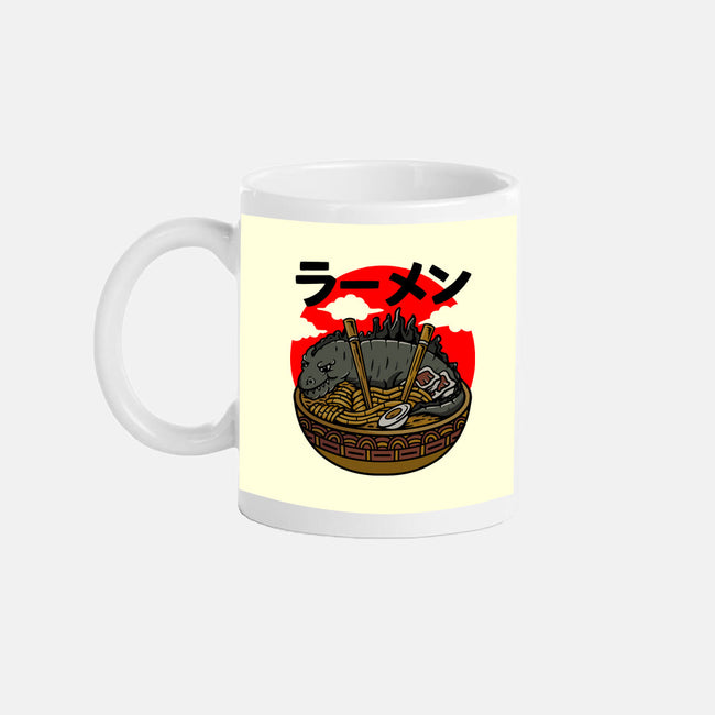 Monster Kaiju Ramen-none glossy mug-rondes