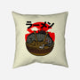 Monster Kaiju Ramen-none removable cover throw pillow-rondes