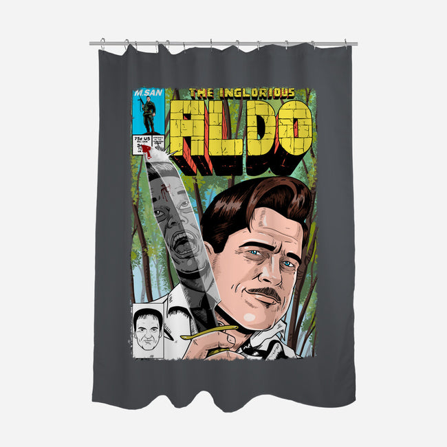 The Inglorious Aldo-none polyester shower curtain-MarianoSan