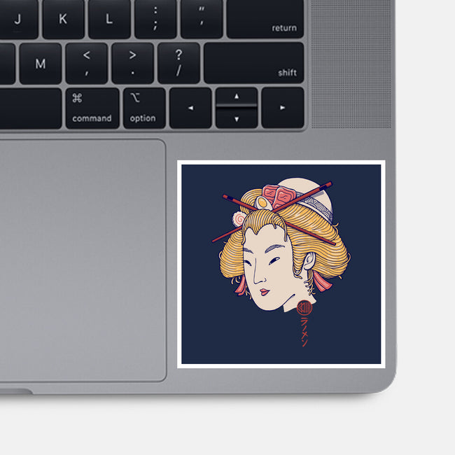 Ramen Geisha-none glossy sticker-vp021