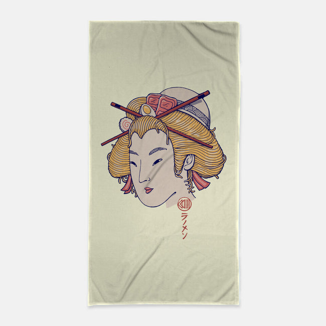 Ramen Geisha-none beach towel-vp021