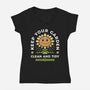 Keep Your Garden Clean-womens v-neck tee-Alundrart