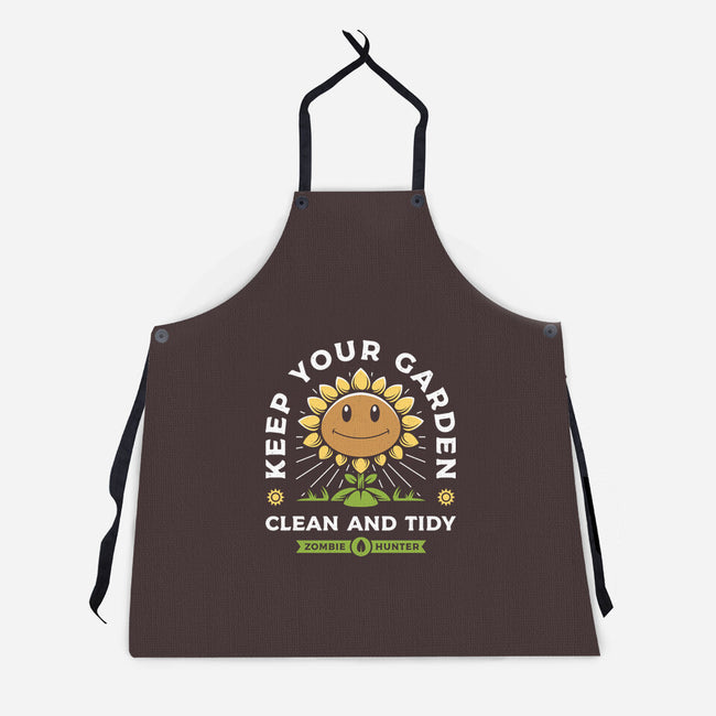 Keep Your Garden Clean-unisex kitchen apron-Alundrart