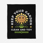 Keep Your Garden Clean-none fleece blanket-Alundrart