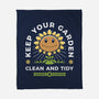 Keep Your Garden Clean-none fleece blanket-Alundrart