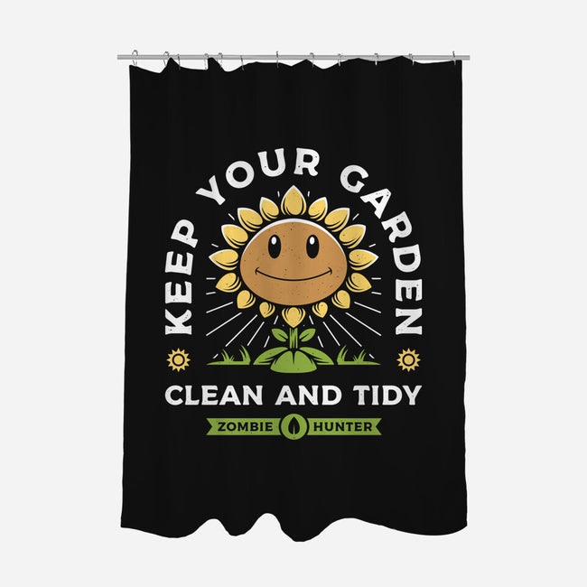 Keep Your Garden Clean-none polyester shower curtain-Alundrart