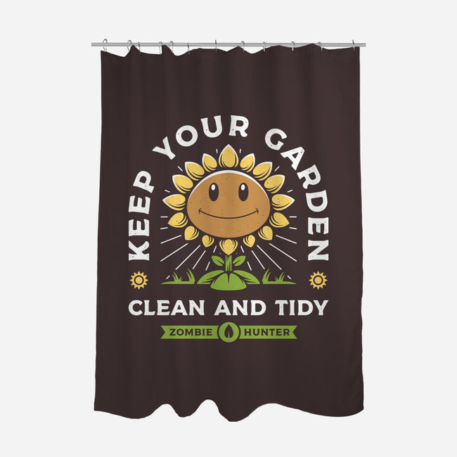 Keep Your Garden Clean-none polyester shower curtain-Alundrart