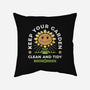 Keep Your Garden Clean-none removable cover w insert throw pillow-Alundrart
