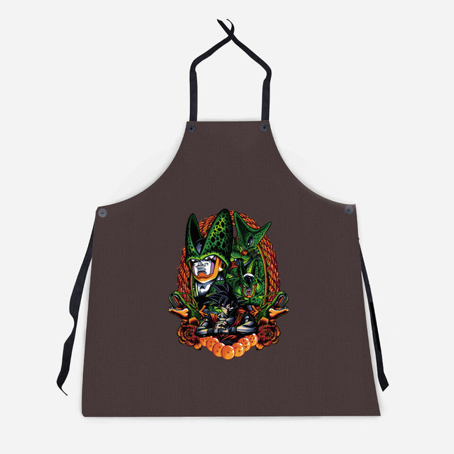 Android Eater-unisex kitchen apron-Badbone Collections