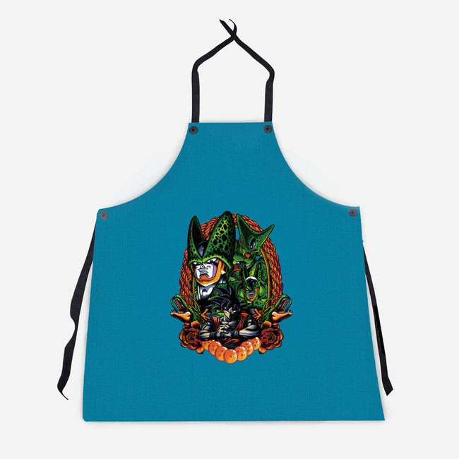 Android Eater-unisex kitchen apron-Badbone Collections