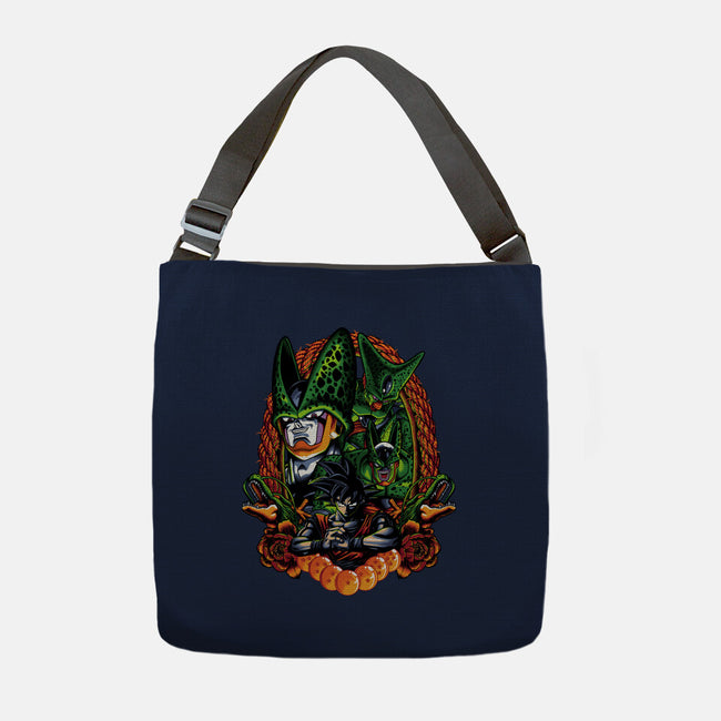 Android Eater-none adjustable tote bag-Badbone Collections