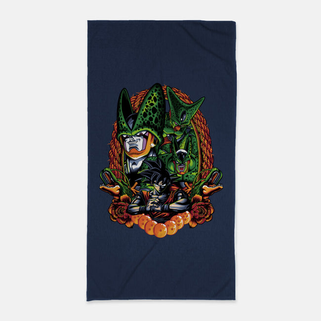 Android Eater-none beach towel-Badbone Collections