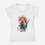 Uzui At Sakura Tree-womens v-neck tee-IKILO