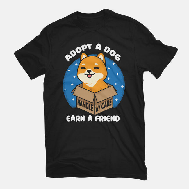 Adopt A Dog-womens fitted tee-turborat14