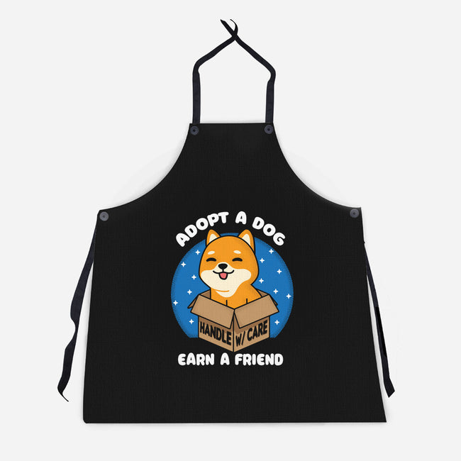 Adopt A Dog-unisex kitchen apron-turborat14