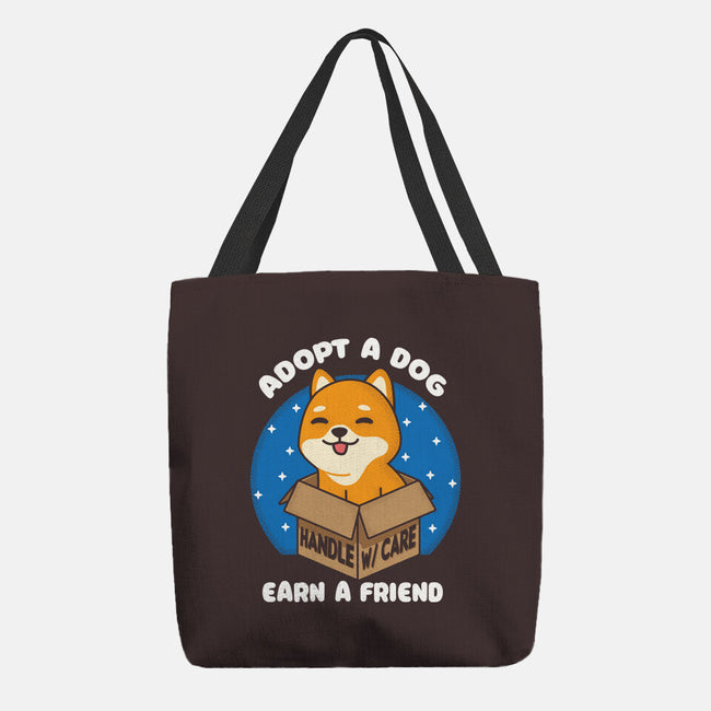 Adopt A Dog-none basic tote bag-turborat14