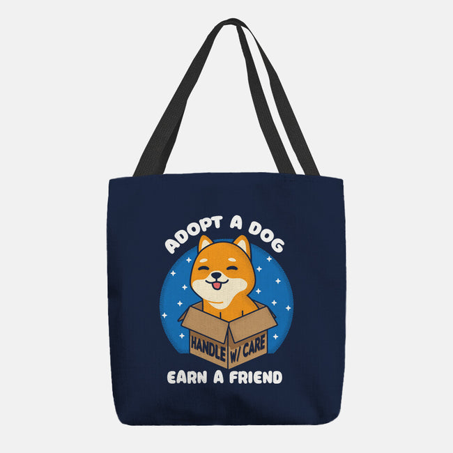 Adopt A Dog-none basic tote bag-turborat14