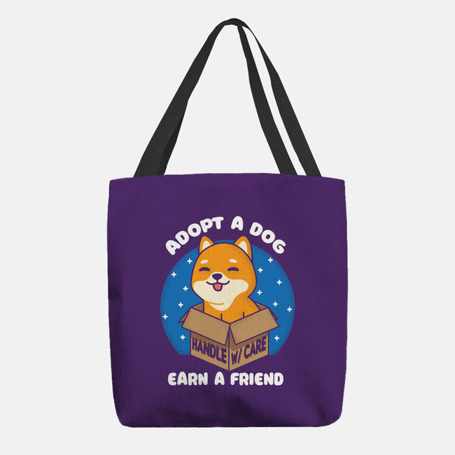 Adopt A Dog-none basic tote bag-turborat14