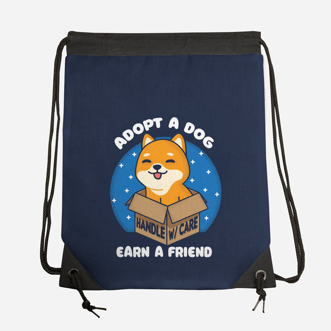 Adopt A Dog-none drawstring bag-turborat14