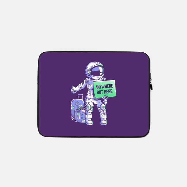 Anywhere But Here-none zippered laptop sleeve-eduely