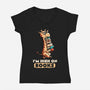 High On Books-womens v-neck tee-koalastudio