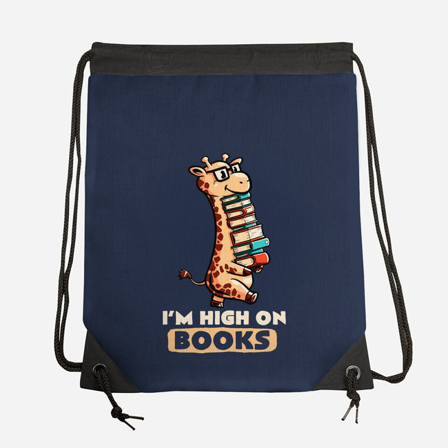 High On Books-none drawstring bag-koalastudio