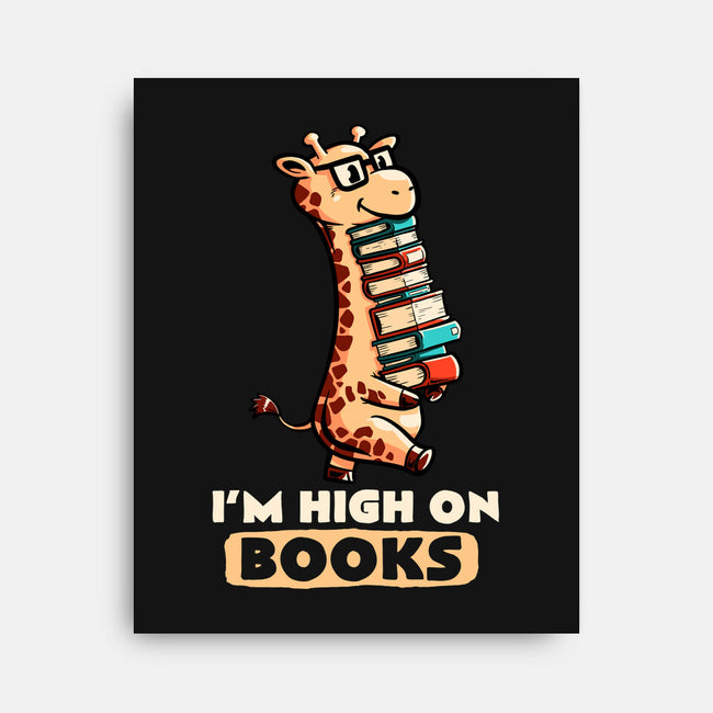 High On Books-none stretched canvas-koalastudio